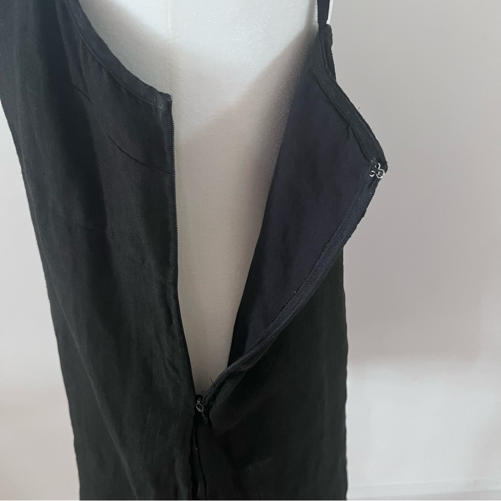 Laude The Label Organic Linen Spaghetti Strap Babydoll Mini Dress |Size Medium| - Picture 6 of 10